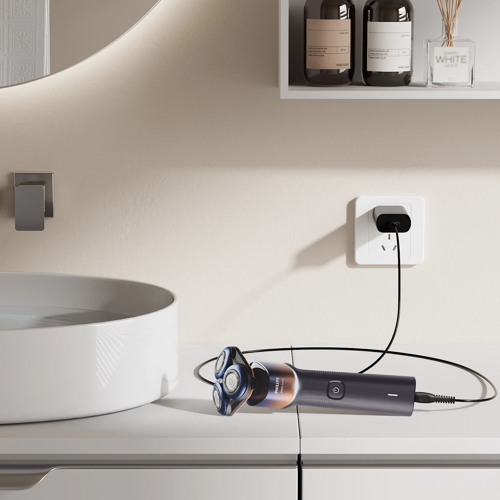 Cable cargador de 5V 1A para Philips Norelco One Blade QP2724 QP2834 MG5910 MG7910 MG9510 MG9520 PQ888 PQ889/Afeitadora Norelco 3900