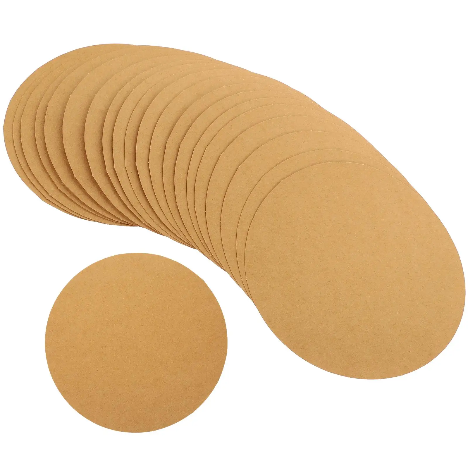 

40 Pcs Round Drawing Paper Art Cardboards Craft Khaki Pastel Thick DIY H made Painting Supplies Art Paper Cards