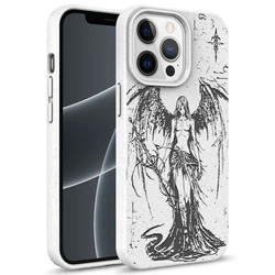 Lost angel Gothic Soft Case for iPhone Degradable Silicone Phone Cover  16 15 14 13 12 11 Pro Mini 7 8 Se Plus Xr X Xs Max funda