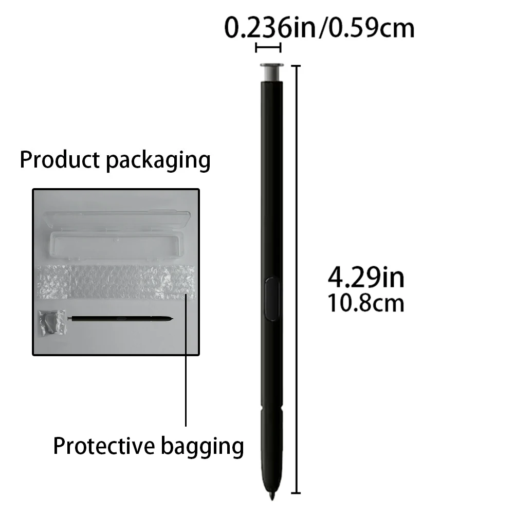 Für Samsung Galaxy S24 Ultra SM-S928B SM-S928U SM-S928W Stylus-Stift Touch S Pen Ohne Bluetooth & Zusätzliche Stiftspitzen & TPU-Handyhülle – Detail 6