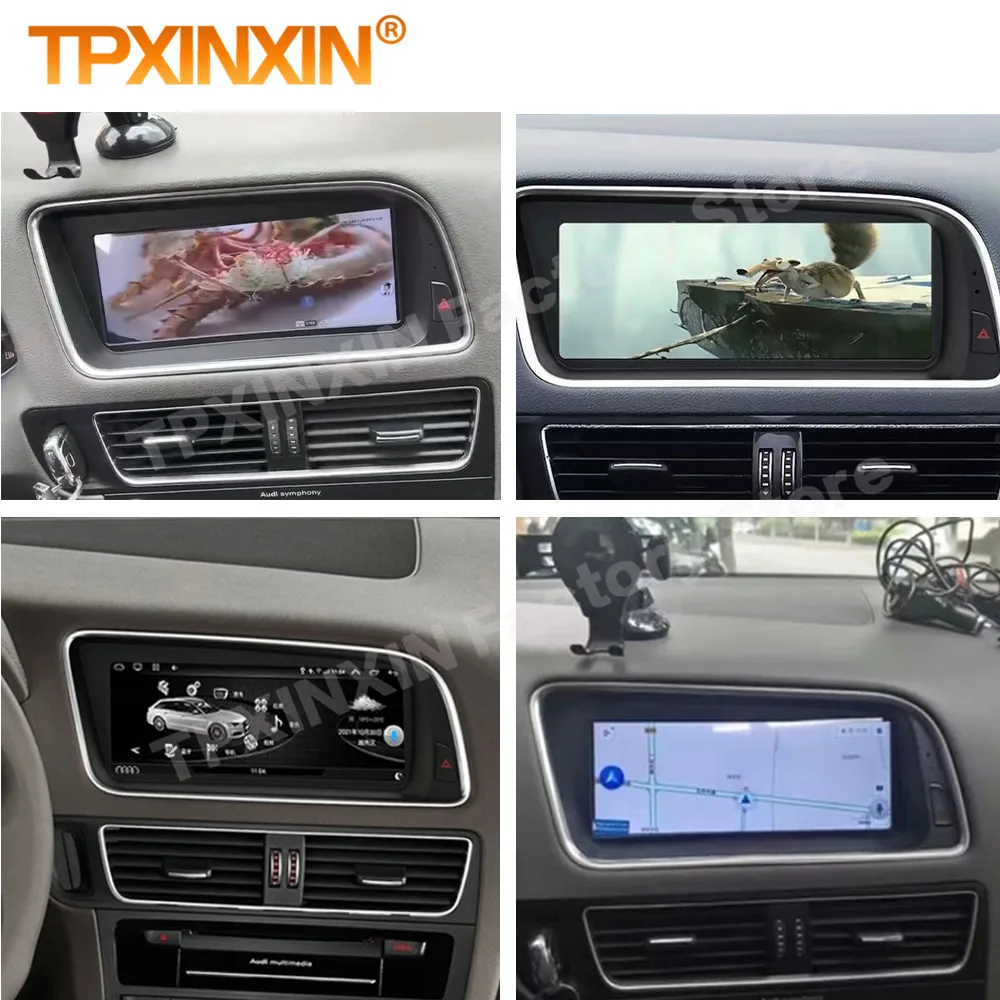 1 Din Android Radio Receiver Multimedia Stereo For Audi A4L Q5 2009 2010 2011 2012 2013 2014 2015 GPS IPS Recorder Head Unit