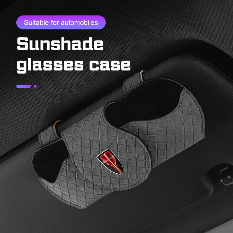 

For Hongqi hs5 E hs9 ehs9 H9 H5 H3 H7 HS7 E-QH5 E-HS3 Car Sun Visor Sunglasses Case Glasses Holder Eyeglasses Storage Accessorie