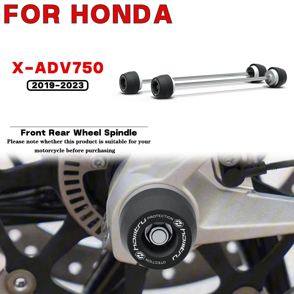 For HONDA X-ADV 750 2019 2020 2021 2022 2023 Motorcycle Front Rear Wheel Spindle Crash landing Protection