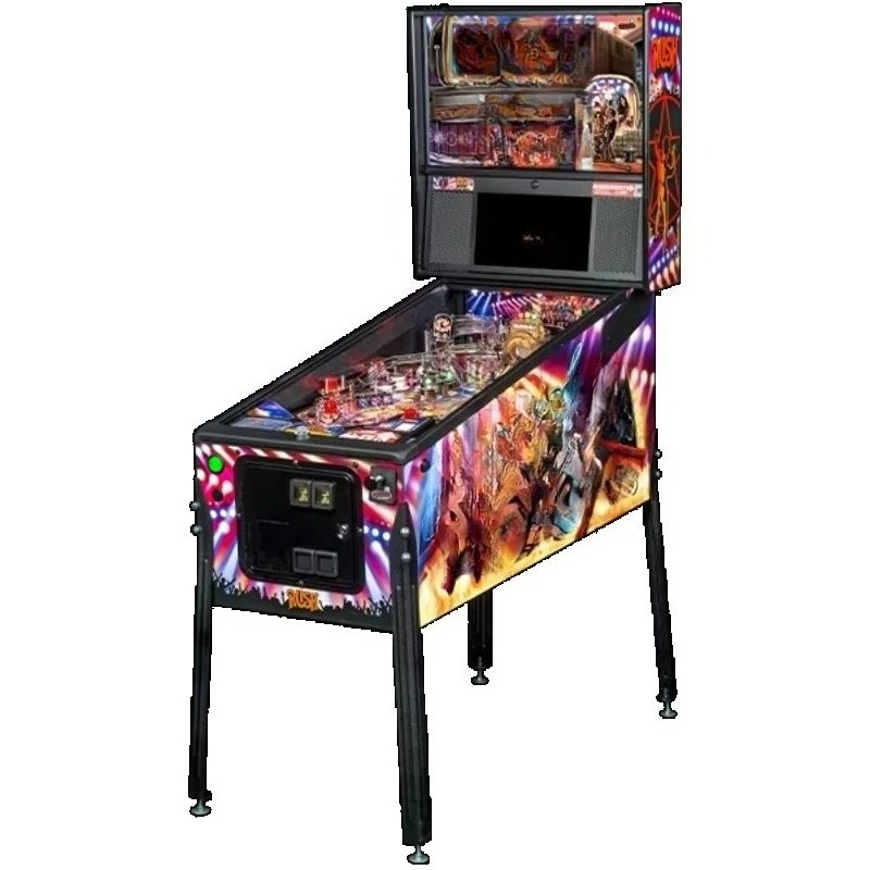 High Quality Rush Pro Pinball Machine Mechanical Japanese Design Iron Plastic Construction Spanish English Customized