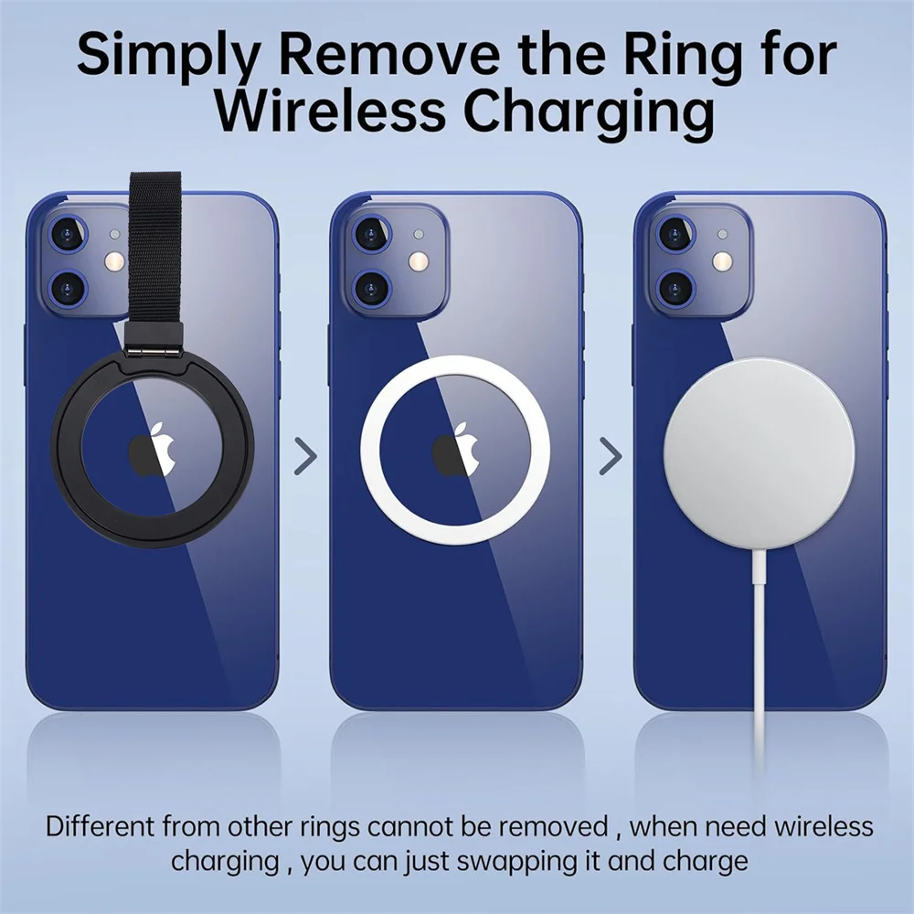 Nuovo supporto per anello magnetico per telefono per MagSafe supporto per cellulare con magnete ad anello per iPhone 15 14 Pro Max supporto per anello per dito Samsung