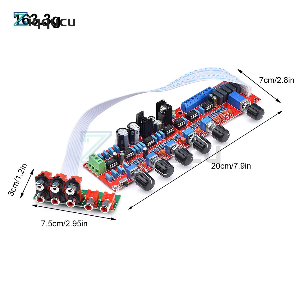 NE5532 przedwzmacniacz płyty subwoofera HiFi 5.1 Tone przedwzmacniacz regulacja głośności NE5532 HIFI 5.1 tablica dźwiękowa AC 0-15V