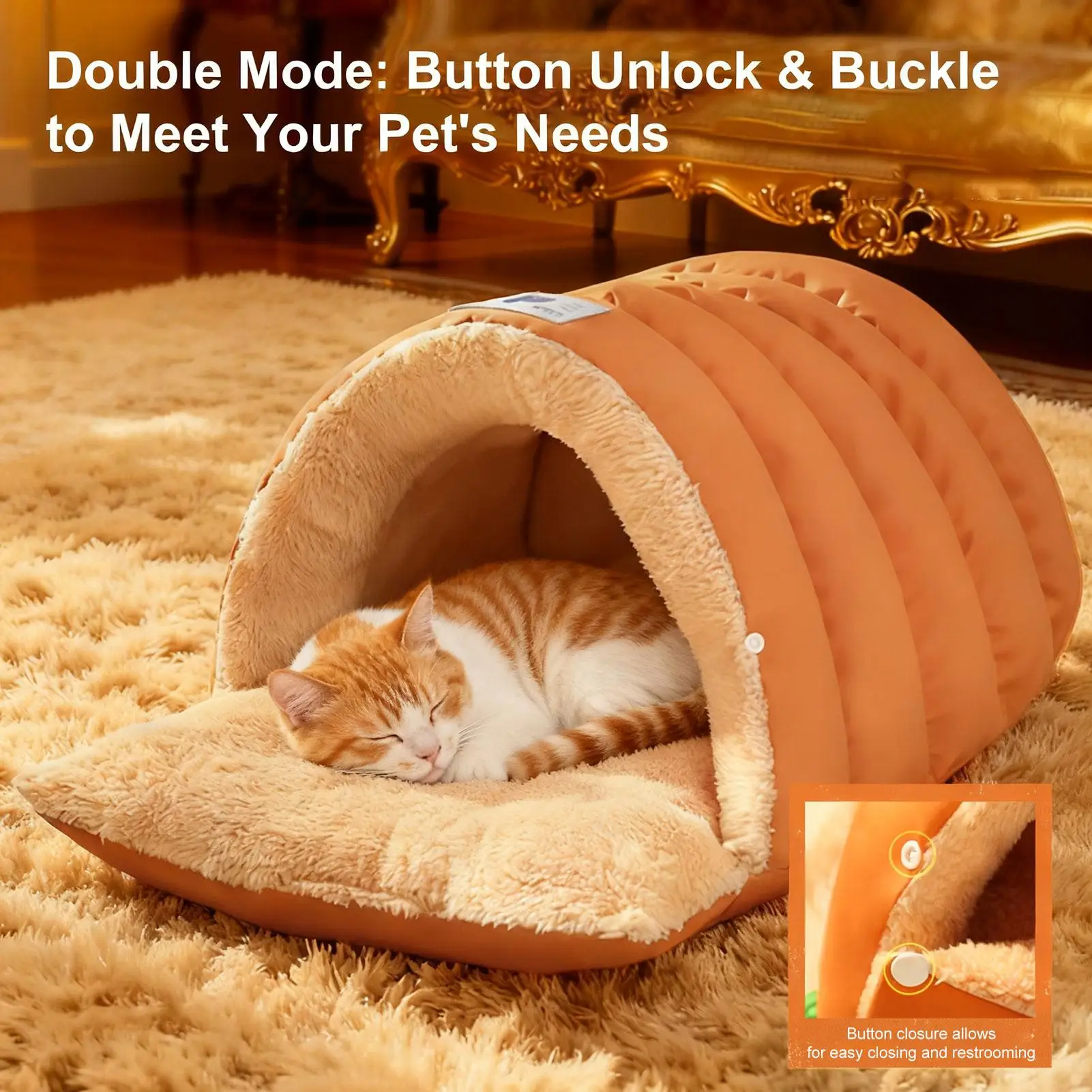 Thumbnail 4 - #16 Enclosed Cat Cave Beds List of Top Picks
