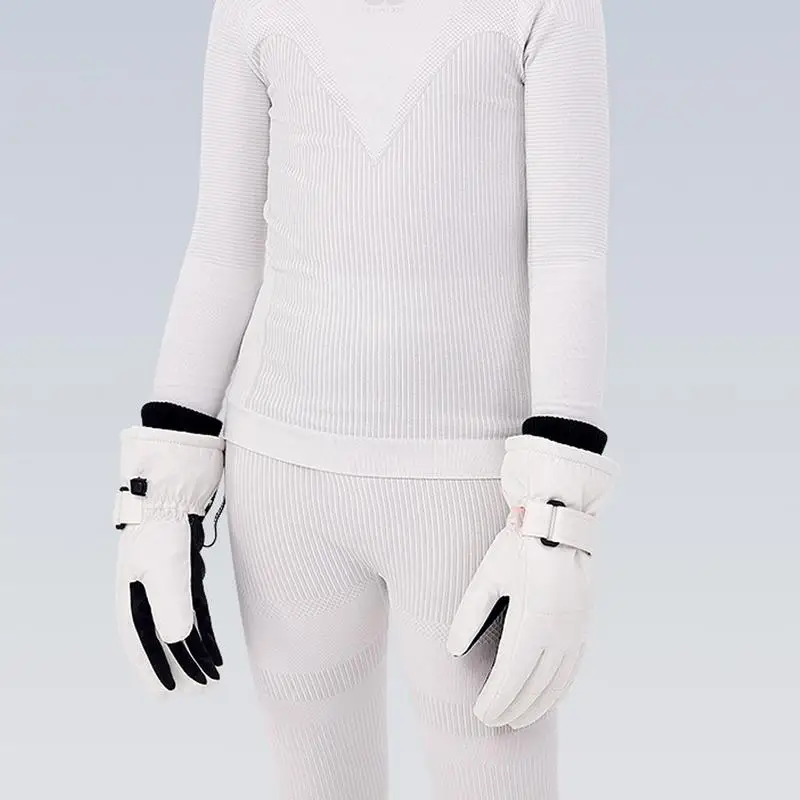 

Winter Gloves For Kids Windproof Ski Mittens For Outdoor Comfortable Kids Winter Ski Gloves For Cycling Skiing Snowboarding