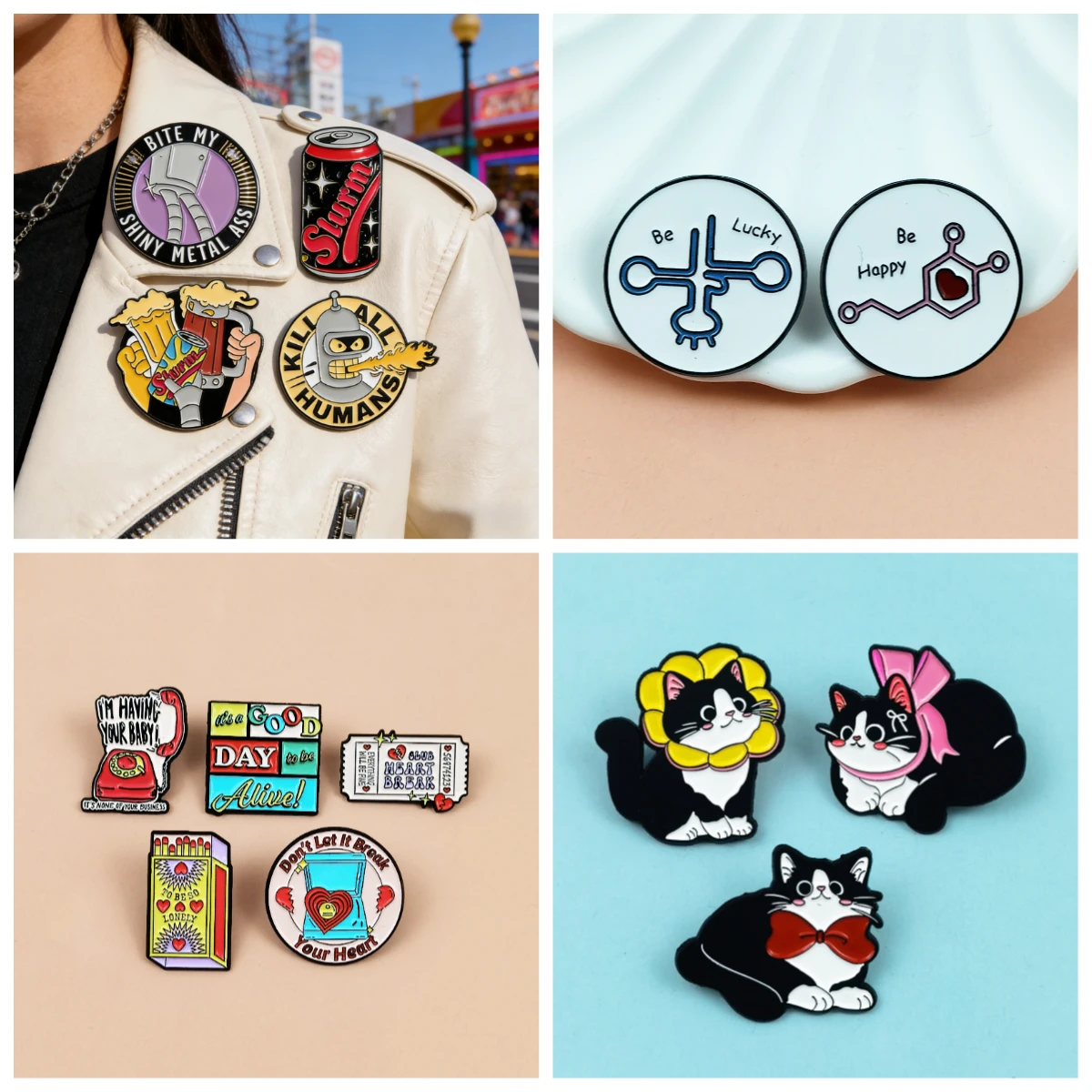 Brooch on Clothes Pins for Backpacks Brooches for Women's Clothing Badges on Backpack Brooches for Women Luxury Pin Decoration