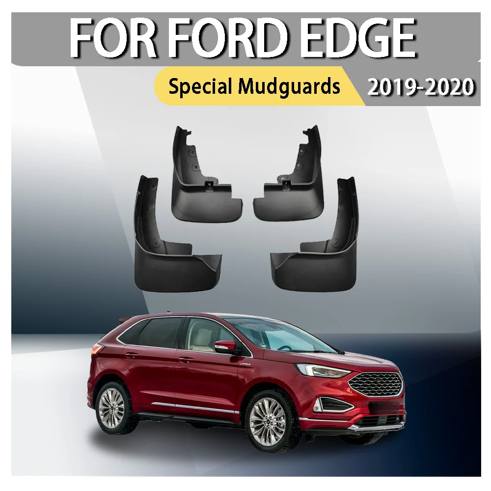 ل فورد إيدج واقيات الطين الخاصة 2019 2020 العجلات الخلفية الطين اللوحات تعديل السيارة اكسسوارات سبلاش الحرس الطين المصدات عدة 4 قطعة #1