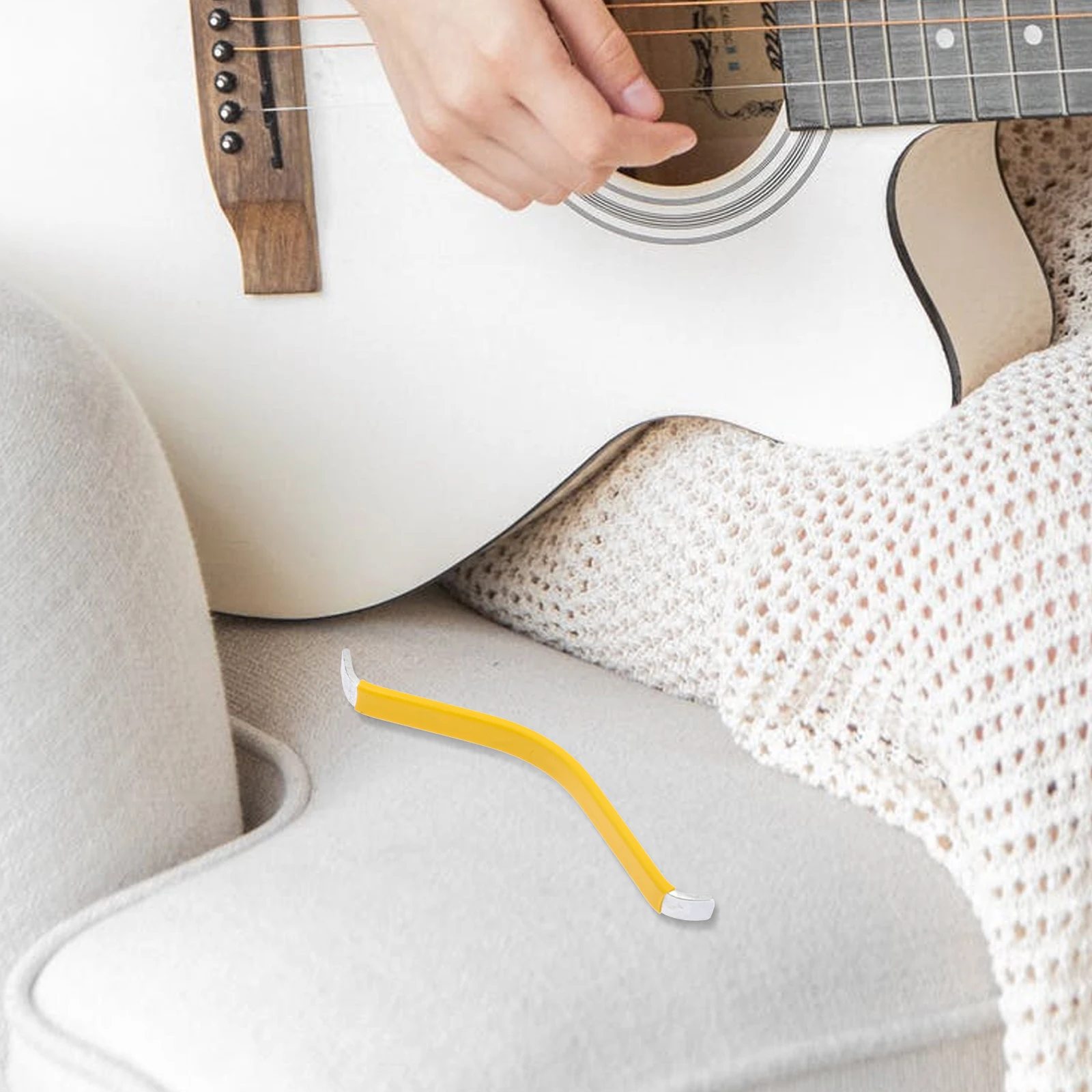 

2 Pcs Guitar Care String Divider Bass Tool Maintenance Leveling Filing Luthier Iron Fretboard Repairing Acoustic