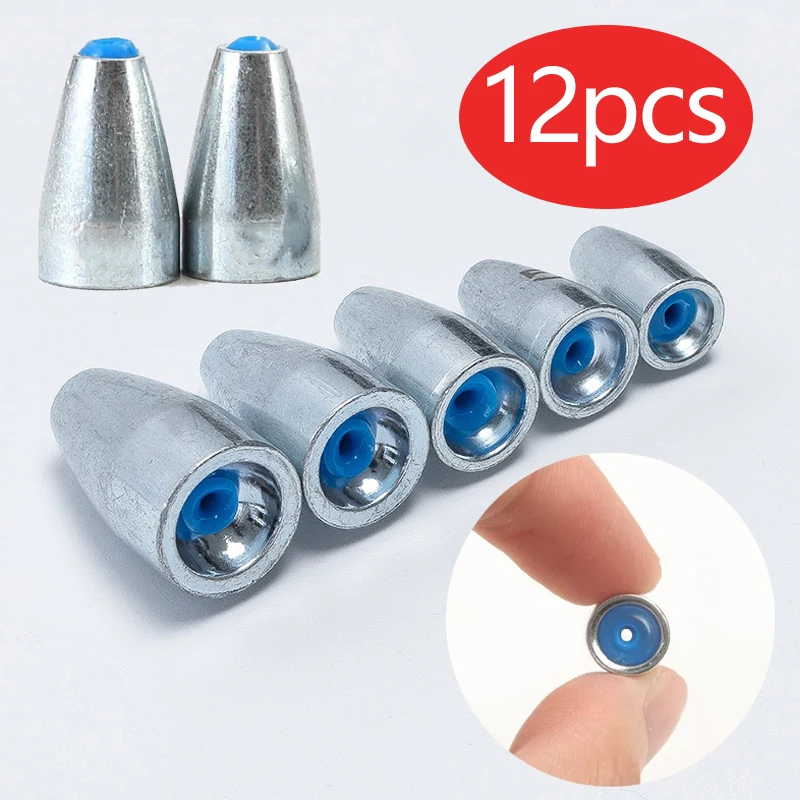 12 шт., свинцовое грузило из сплава с защитой лески, червячное свинцовое грузило 3,5 г-20 г для Texas Rig и Carolina Rig, аксессуары для рыболовных снастей