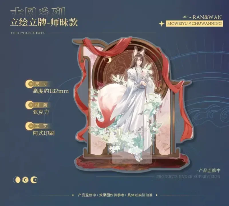 The Husky and His White Cat Shizun Chu Wanning Mo Ran Xue Meng Shi Mei Anime Acrylic Standing Plate Ornament Collection