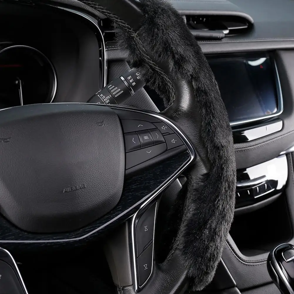 

Excellent Wear-resistant Compact Plush Car Styling Steering Wheel Cushion Smooth Steering Wheel Cushion for Automobile