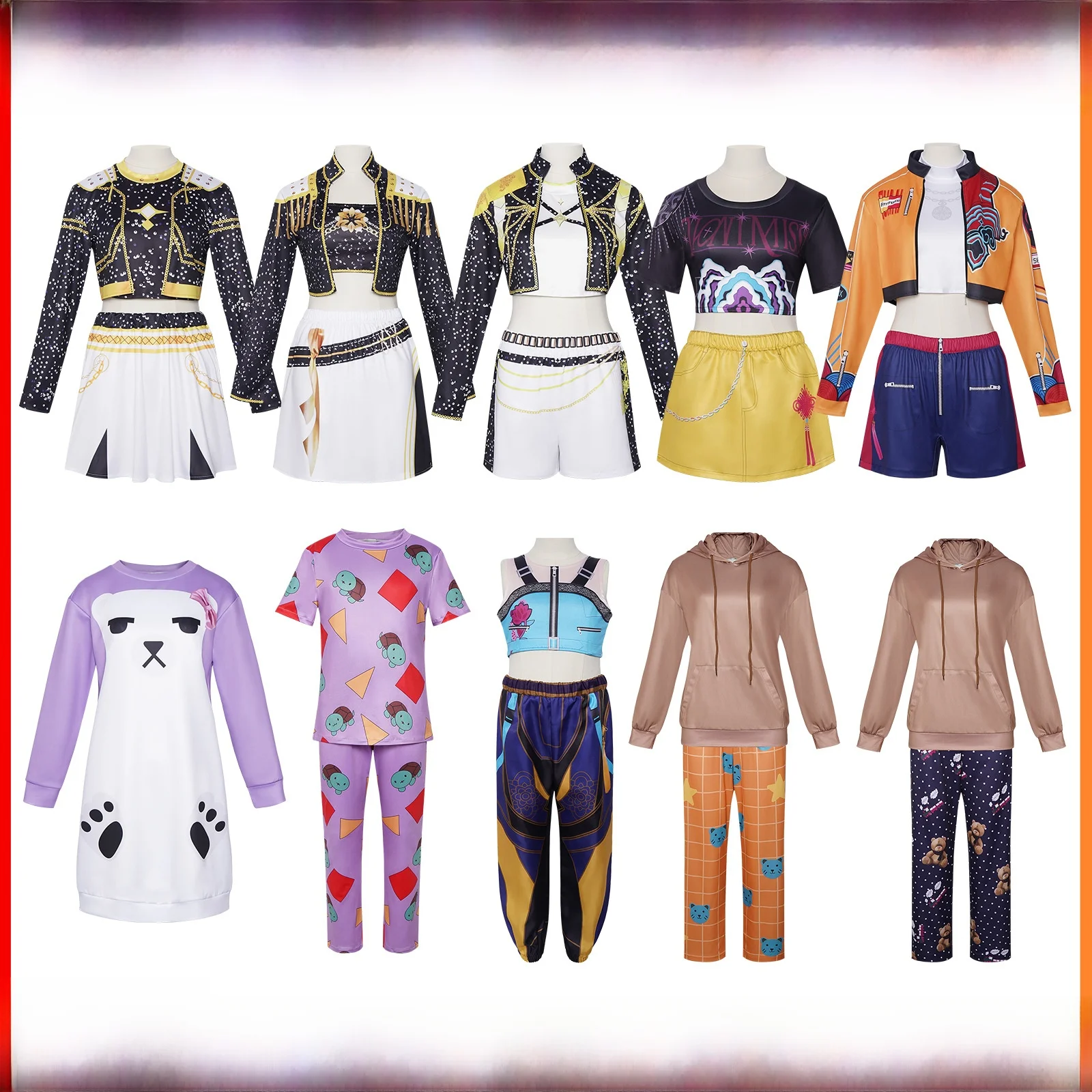 

Purple Bear Costume Pyjamas Halloween Stage Performance Role-playing Clothing Women's Traditional Ethnic Fashion Design