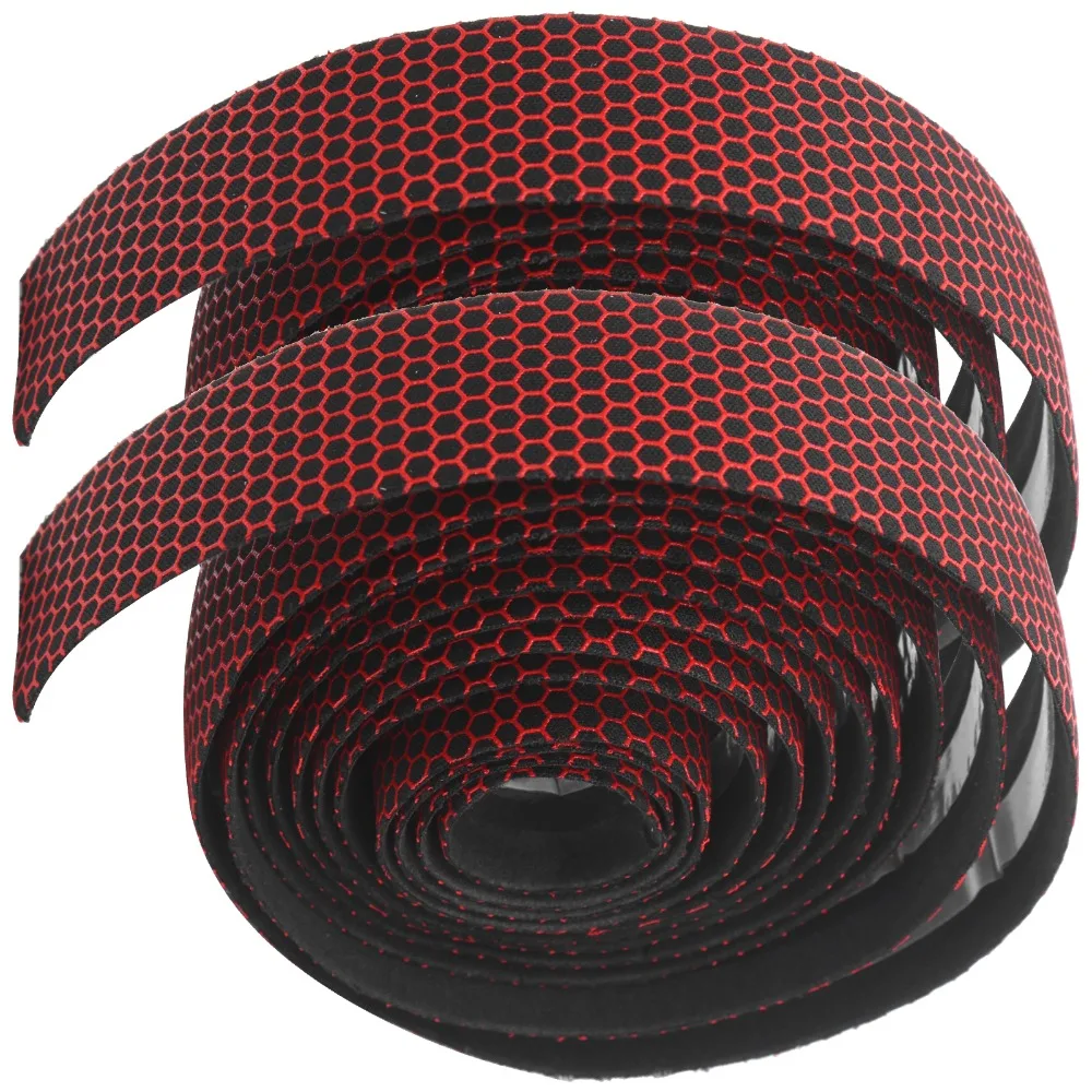 

1 Pair PU+EVA Bike Handlebar Tape Lightweight Waterproof Cycling Handle Wrap Tape Shock-absorbing Breathable