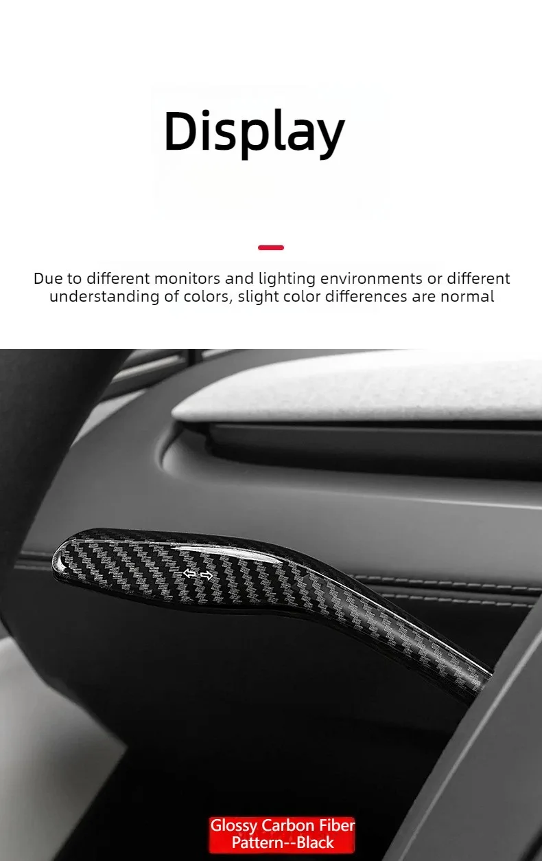 Für Tesla Modell Y2025, Lenkrad-Schalthebelabdeckung, Griffschutz, Schalthebel, Paddelgehäuse, Modell 3, Highland-Zubehör – Detail 11