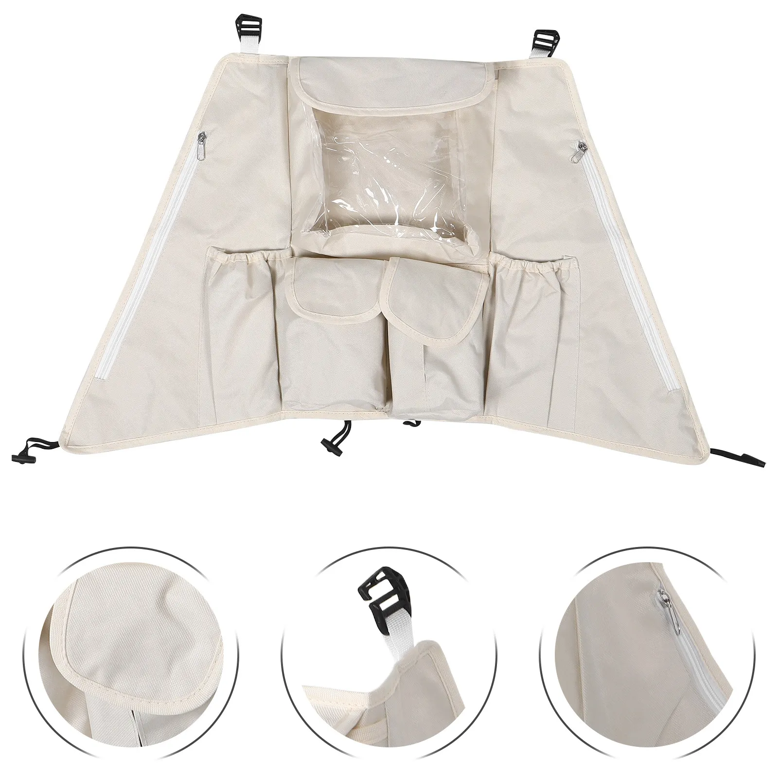 

Baby Stroller Organizer Bag Large Multi-Pocket Hanging Storage For Diapers Bottles Waterproof Oxford Cloth Pram Accessory Busy