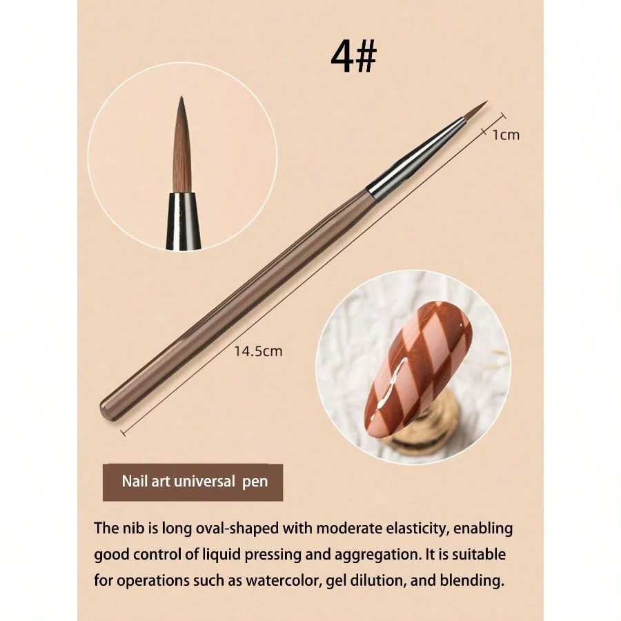 Acrylic Nail Brush Set Acrylic Powder Brush PolyExtension Gel Brush Nail Polish Carving Pen ForWomen Home Solon Diy Nail Art Brushes NailPen,Pinceau Ongle Gel image 7