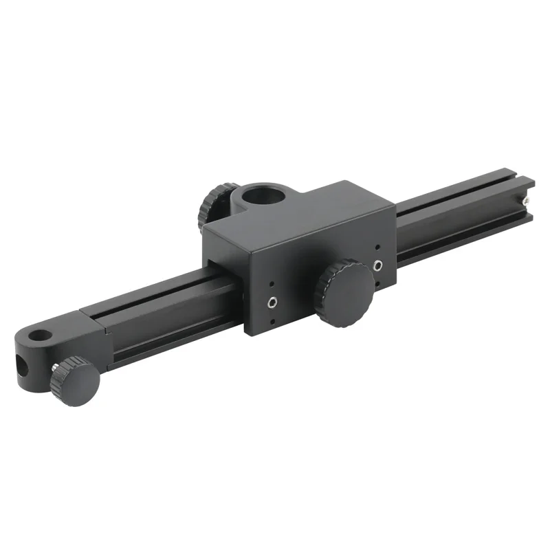 50mm/76mm Focus Holder Adjustable Rail Sliding Arm Bracket Desktop Microscope Stand For Trinocular Binocular Industrial Camera