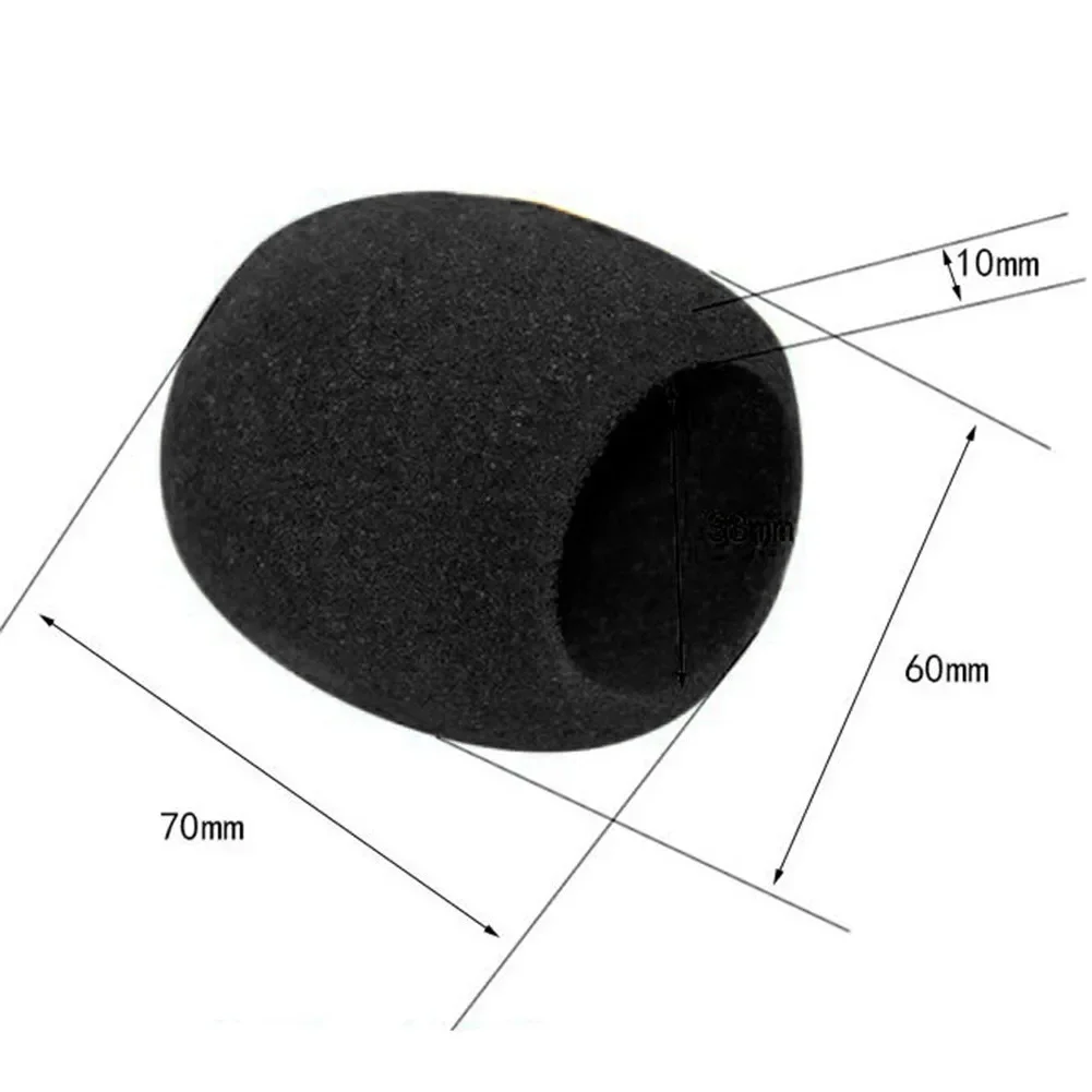 Foam Handheld Microphone Windscreen       5 Pack Replacement Foam Microphone Windscreens High Quality         Covers