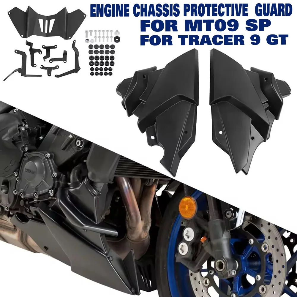 Para Yamaha MT-09 MT09 SP MT 09 TRACER 9 GT 2021-2026 Belly Pan alerón inferior del motor placa de deslizamiento protector del chasis del motor