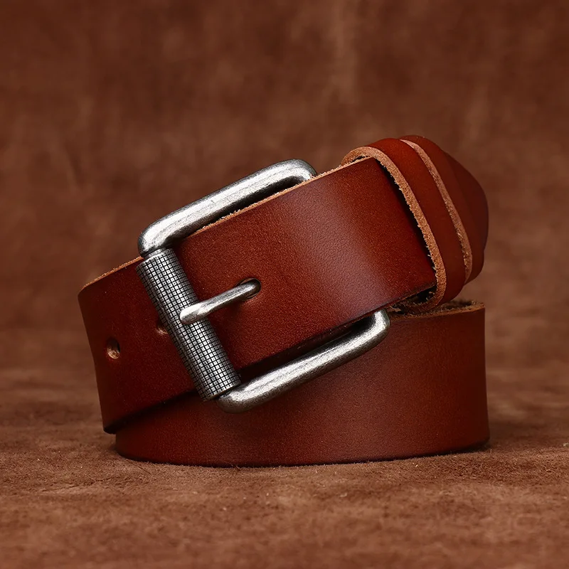 New Luxury Brand H Belts for Men High Quality Male Strap Genuine Leather Waistband Ceinture Homme No Buckle 3.8cm Belt