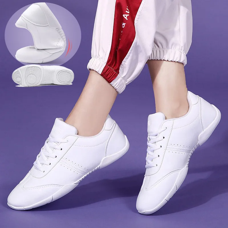 Aerobics Shoes GYM Competition Men Soft Soled Square Dance Special Training Women Cheerleading Fitness Sport Shoes