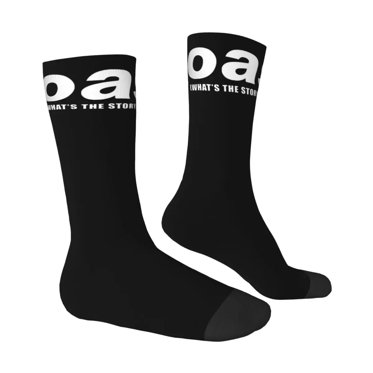 O-Oasis Rock Band Stockings Women Men Socks Breathable Funny Socks Autumn Cycling Anti Bacterial Graphic Socks Birthday Present