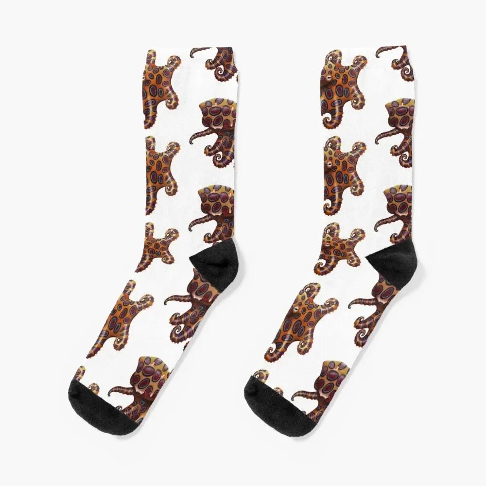 Blue Ringed Octopus Socks Argentina snow ankle Men's Socks Luxury Women's