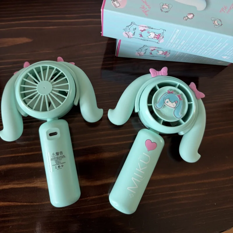 初音ミクミニハンドヘルドファン冷却ファン家庭用オフィス旅行ア - Outdoor Y Camping のレビューと価格