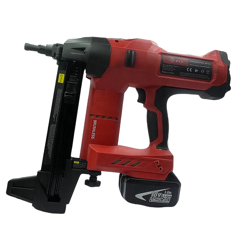 رائجة البيع 20V5.0AH ليثيوم أيون اللاسلكي دبوس الغاز مسدس مسامير 90S2 الصناعية الصف مسدس مسامير مع طاقة البطارية #3