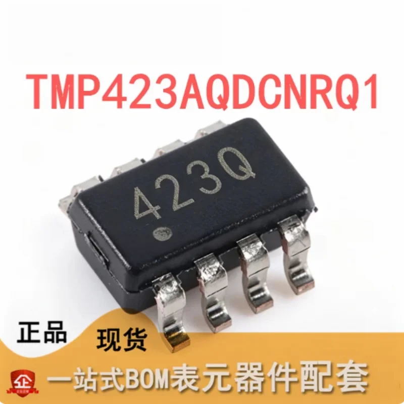 5PCS TMP423AQDCNRQ1 SOT23-8 DCN Automotive Temperature Sensor ±1°C Remote Accuracy I2C SMBus 2.7V-5.5V -40~125℃ IC