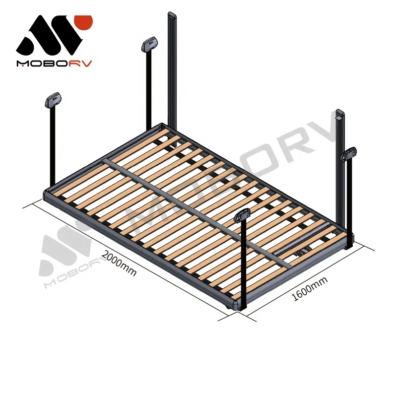 2025 Moborv Maatwerk 12 V 24 V Camper Deel Camper Van Conversie Kits Aluminium Bed Lift