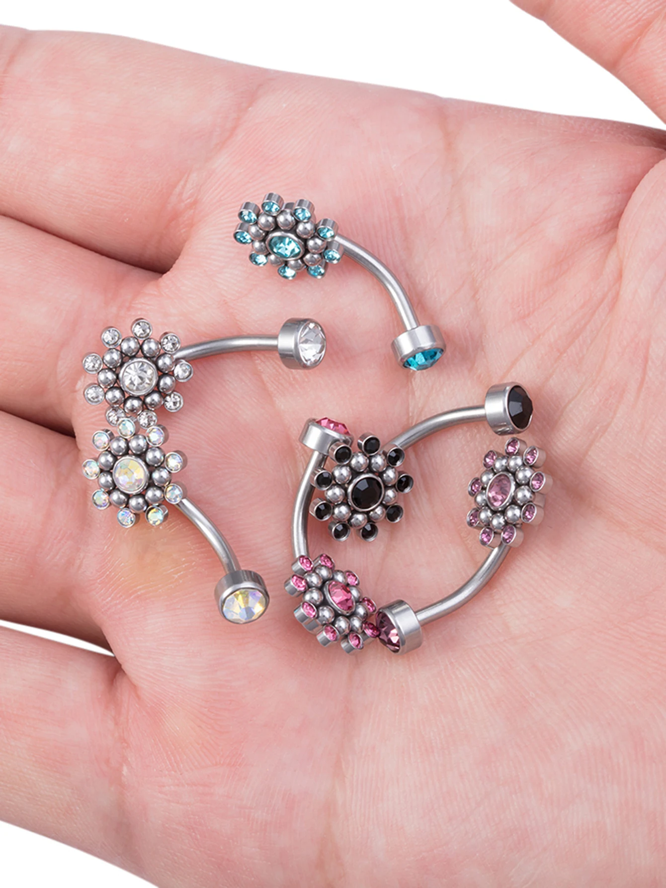 1pc Butterfly Wing Welding Ball Belly Navel Ring For Women Titanium Steel Belly Button Ring Sexy Charming Belly Piercing Jewelry