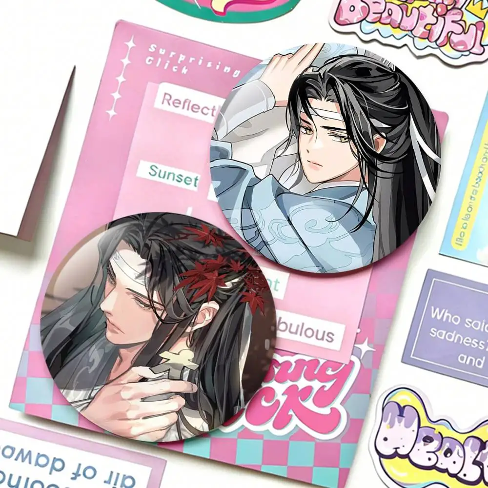 

The Founder of Diabolism Mo Dao Zu Shi Badges 25 32 44 58 75 mm Round Fans Collect Friends Gifts Brooch Souvenir