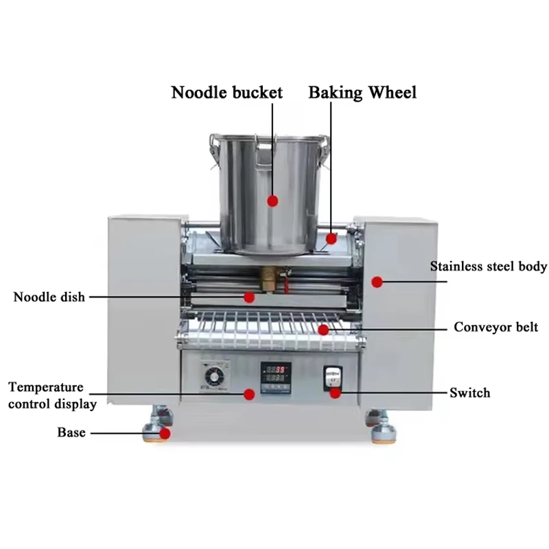 ماكينة صنع الكعك الصغيرة الأوتوماتيكية التجارية ألف طبقة ماكينة صنع كريب فطيرة ميل