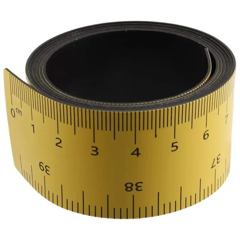 Flexible Magnetic Ruler 39.37 Inch Measuring Tape with Magnets for Length Accurate Measurement in Inches and Centimeters-AT36