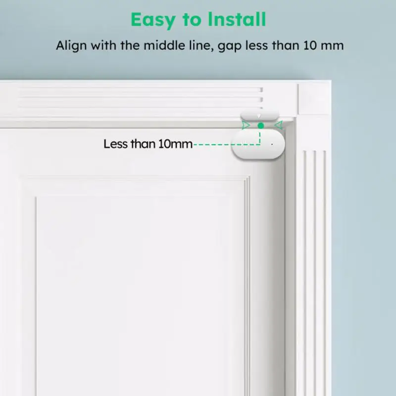 Door And Window Magnetic Sensor Tuya Zigbee 3.0 Via Alexa Google Home Smart Tuya Smart Life App Control Security Protection