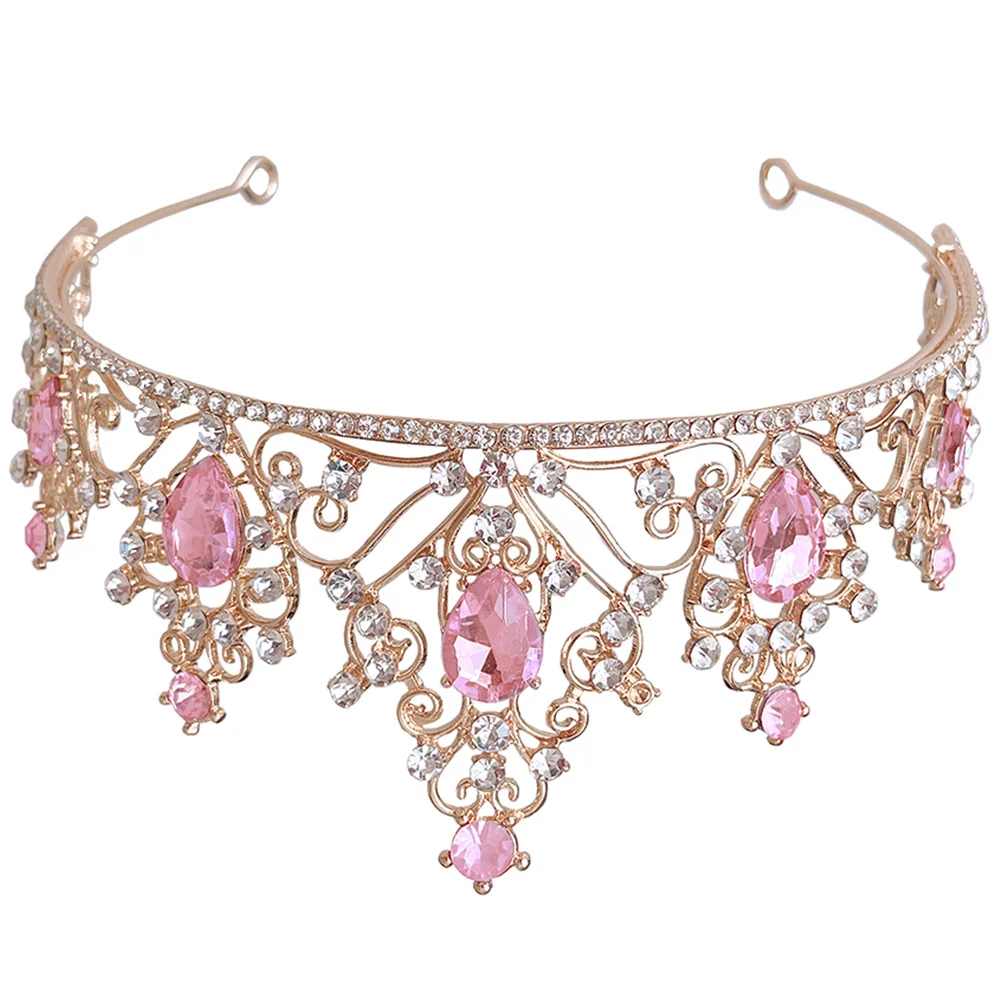 

Crystal Crown Rhinestone Tiaras Crowns for Women Bridal Wedding Hair Accessories Party Show Elegant Bright Shiny Exquisite