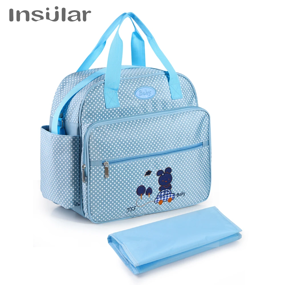 Insular Fashion Mummy Maternity Diaper Bags Large Capacity Travel Mommy Bag Designer Stroller Baby Nappy Nursing Changing Bag