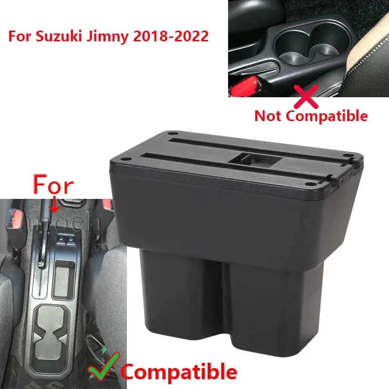 Per Suzuki Jimny bracciolo per Jimny JB74 scatola bracciolo auto 2018-2024 parti di Retrofit scatola di immagazzinaggio dettagli interni accessori