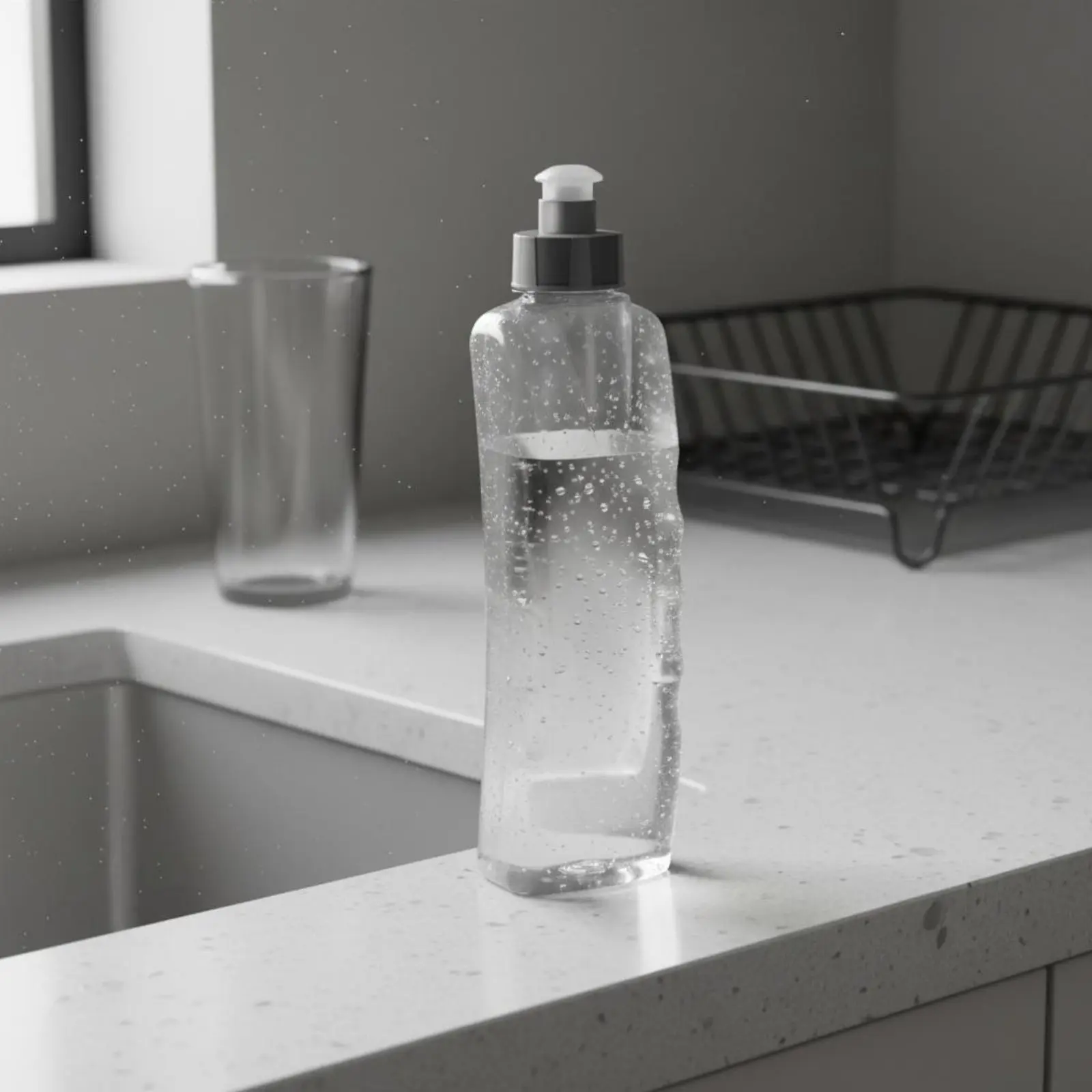 Curved Running Water Bottle Press to Drink Curved Running Bottle Handheld Water Container Bottle Safe Material Lightweight
