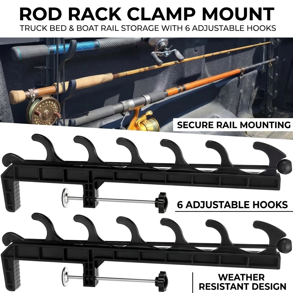 Soporte Organizador para Cañas - Fishing Kayak Rod Holder reseña y precio