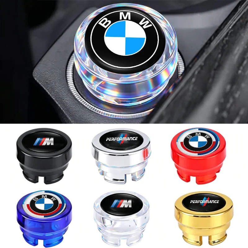 Cache-bouton de protection anti-poussière pour allume-cigare avec logo de voiture pour BMW M E34 E36 E60 E90 E46 F10 X5 X6 X1 M3 M5 M6 E7 Autocollant
