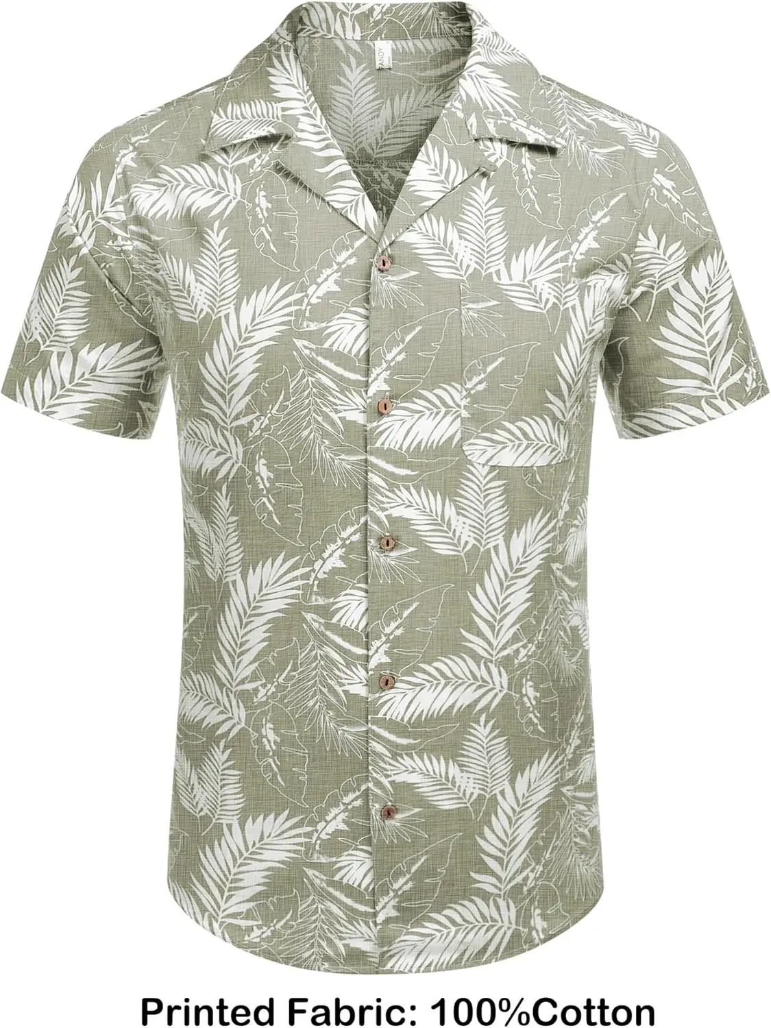 Mens Hawaiian Shirt Short Sleeve Buttoon Down Shirts Casual Tropical Floral Summer Linen Shirts