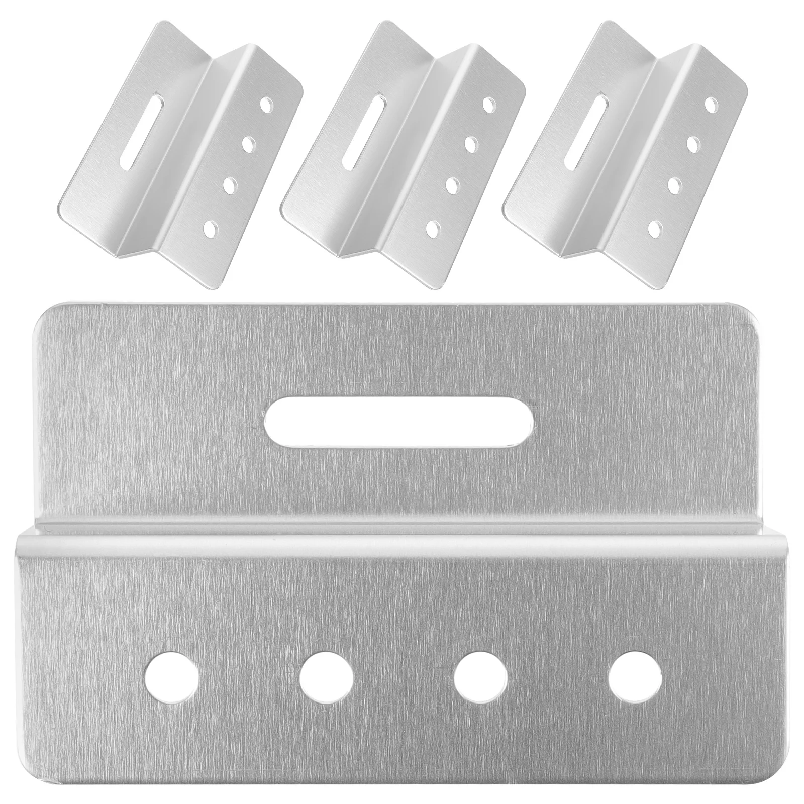 

4pcs Solar Panel Brackets Z shaped Aluminum RV Boat Roof Metal Support Kit Installation Compatible Systems Hardware
