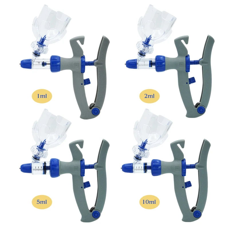 1set Automatic Continuous Syringe Animal  Vaccine Syringe for Livestock Pig Cattle Sheep Chicken Durable Vaccine Injector