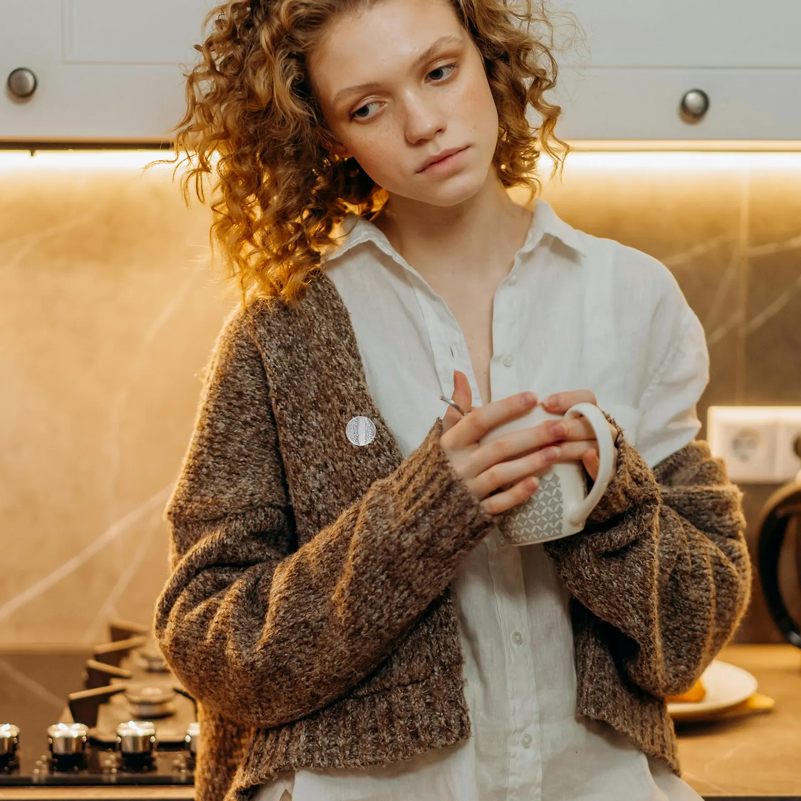 

20pcs Vintage Retro Sewing For Diy Clothing Metal Shank Buttons For Clothing Sturdy Alloy Craft Buttons Replacement