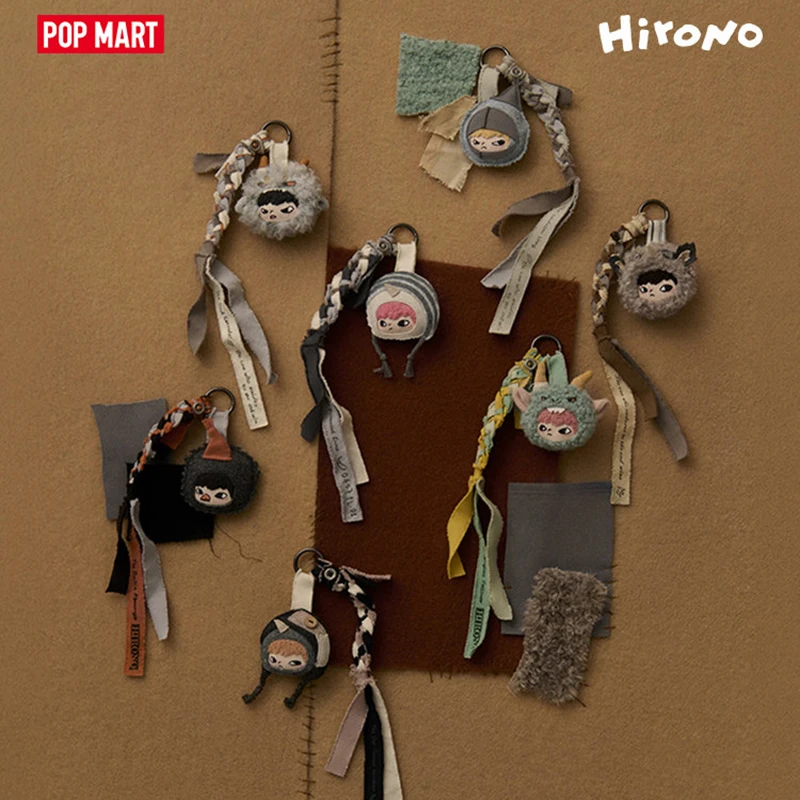 POPMART Hirono Mist Walker Serie Filz-Hängedekorationen Blindbox-Spielzeug Überraschungstüte Original-Puppe Niedliche Anime-Figuren Ornamente